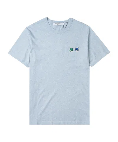 Maison Kitsuné Short-sleeved T-shirt In Blue