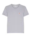 Maison Kitsuné Fox Head Patch Regular T-shirt In Gray