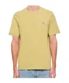 Maison Kitsuné Short-sleeved T-shirt In Gelb