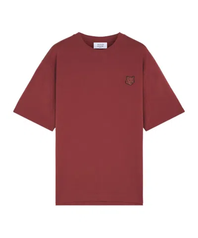 Maison Kitsuné Short-sleeved T-shirt In Red