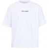 Maison Kitsuné Maison Kitsune Line Handwriting Oversized T-shirt In White