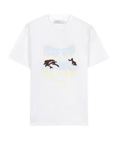 Maison Kitsuné Short-sleeved T-shirt In White