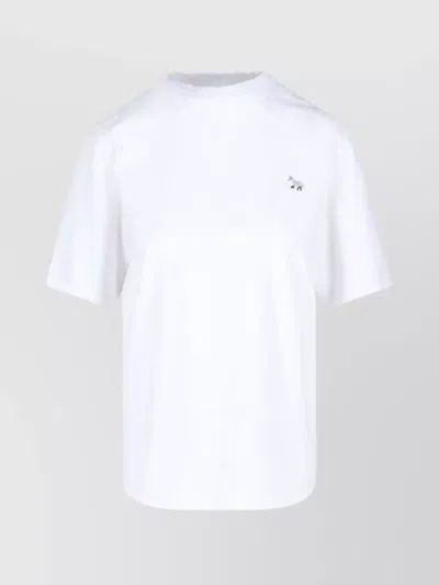 MAISON KITSUNÉ SHORT SLEEVES CREW NECK TOP