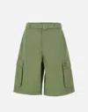 Maison Kitsuné Bermuda Shorts With Belt Loops And Pockets