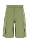 Maison Kitsuné Bermuda Shorts With Belt Loops And Pockets