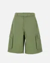 Maison Kitsuné Bermuda Shorts With Belt Loops And Pockets