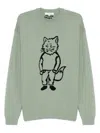 Maison Kitsuné Sweater In Green