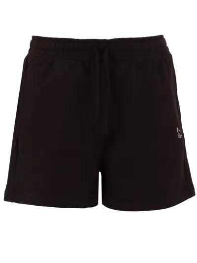 Maison Kitsuné Shorts Da Jogging "baby Fox Regular" In Black