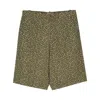 Maison Kitsuné Maison Kitsune Floral Print Bermuda Shorts In Green