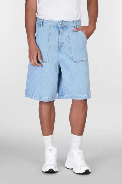 MAISON KITSUNÉ SHORTS IN BLUE DENIM