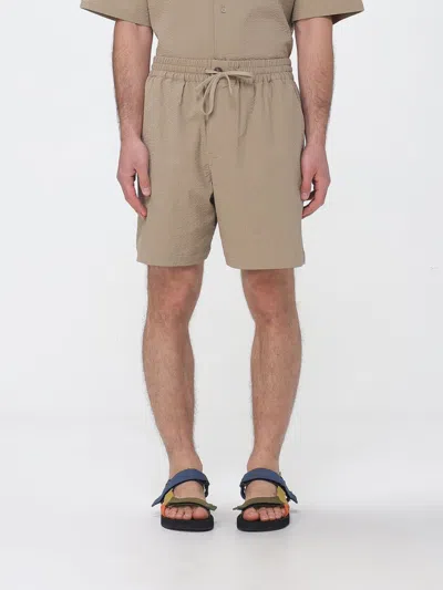 Maison Kitsuné Shorts  Men Color Beige In Gold
