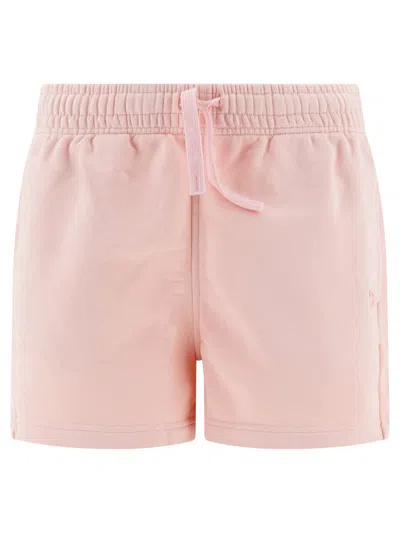 Maison Kitsuné Shorts Elastic Waistband Side Pockets In Pink