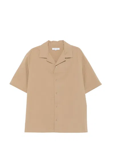 Maison Kitsuné Short-sleeve Shirt In Brown