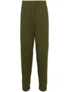 Maison Kitsuné Khaki Bold Fox Head Comfort Sweatpants In Green