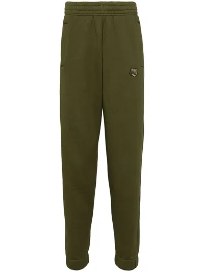 Maison Kitsuné Khaki Bold Fox Head Comfort Sweatpants