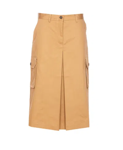 Maison Kitsuné Utility Skirt In Beige