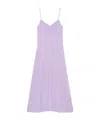 Maison Kitsuné Sleeveless Flared Dress In Purple