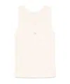 MAISON KITSUNÉ MAISON KITSUNÉ FOX MOTIF SLEEVELESS RIBBED TANK TOP