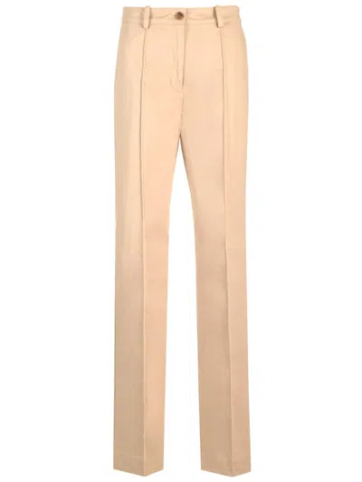 Maison Kitsuné Slim Fit Chino Trousers Beige In Neutral
