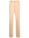 Maison Kitsuné Slim Fit Chino Trousers Beige In Beige