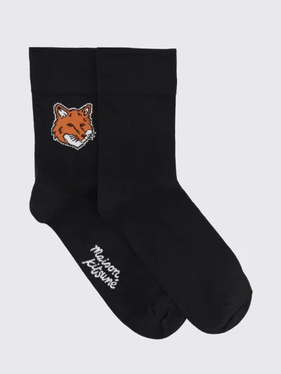Maison Kitsuné Maison Kitsun&eacute; Socks Woman  In Black