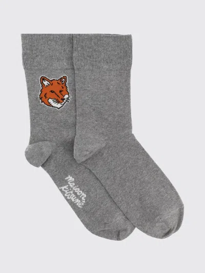 Maison Kitsuné Maison Kitsun&eacute; Socks Woman  In Gray
