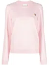 Maison Kitsuné Logo-appliqué Cotton Sweatshirt