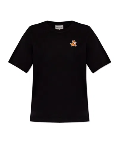 MAISON KITSUNÉ MAISON KITSUNÉ SPEEDY FOX PATCH CREWNECK T-SHIRT
