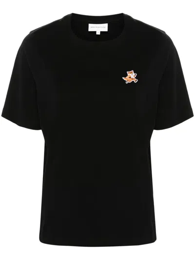MAISON KITSUNÉ SPEEDY FOX-APPLIQUÉ T-SHIRT