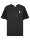 Maison Kitsuné Cotton T-shirt In Black