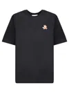 Maison Kitsuné Cotton T-shirt In Black