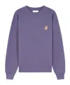Maison Kitsuné Speedy Fox Patch Comfort Hoodie In Purple