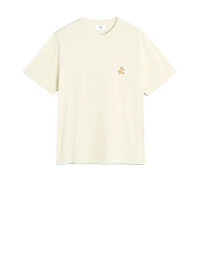 Maison Kitsuné Speedy Fox Patch Comfort Tee-shirt In Neutral