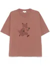 MAISON KITSUNÉ SPEEDY FOX-PRINT T-SHIRT