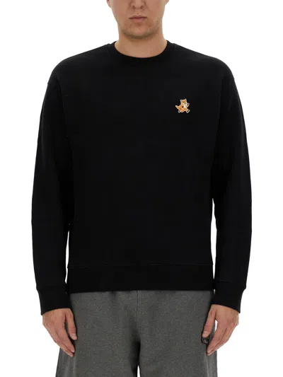 Maison Kitsuné Maison Kitsune "speedy Fox Comfort Fit Sweat In Black