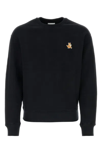 Maison Kitsuné Maison Kitsune "speedy Fox Comfort Fit Sweat In Black
