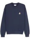 Maison Kitsuné Logo Sweatshirt In Blue
