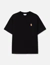 Maison Kitsuné Maison Kitsune Fox Head T Shirt In Black