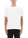 Maison Kitsuné Fox Embroidered T-shirt In White