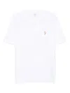 Maison Kitsuné Maison Kitsune Fox Head Patch T Shirt White In White