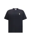Maison Kitsuné Dressed Fox Embroidered Cotton T-shirt In Black