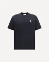 Maison Kitsuné Dressed Fox Embroidered Cotton T-shirt In Black