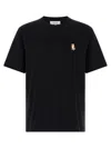 Maison Kitsuné Maison Kitsune Fox Head T Shirt In Black