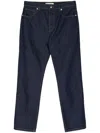 Maison Kitsuné Wide Leg Jeans In Blue