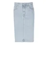 Maison Kitsuné Straight Denim Skirt