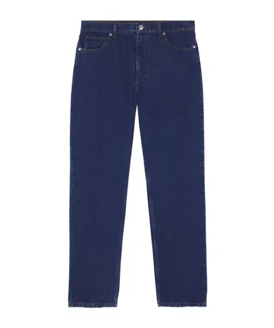 Maison Kitsuné Straight-leg Jeans In Blue
