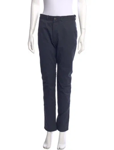 Pre-owned Maison Kitsuné Straight Leg Pants W/ Tags In Blue