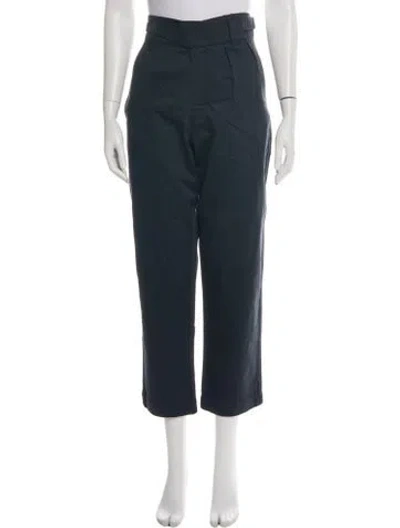 Pre-owned Maison Kitsuné Straight Leg Pants W/ Tags In Blue