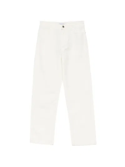 Maison Kitsuné Straight-leg Jeans In White