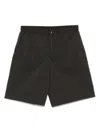 Shop Maison Kitsuné Stretch Shorts In Green